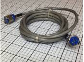 USED 5' Cable w/ Amphenol 5 Pin M/F 126 Series Connectors