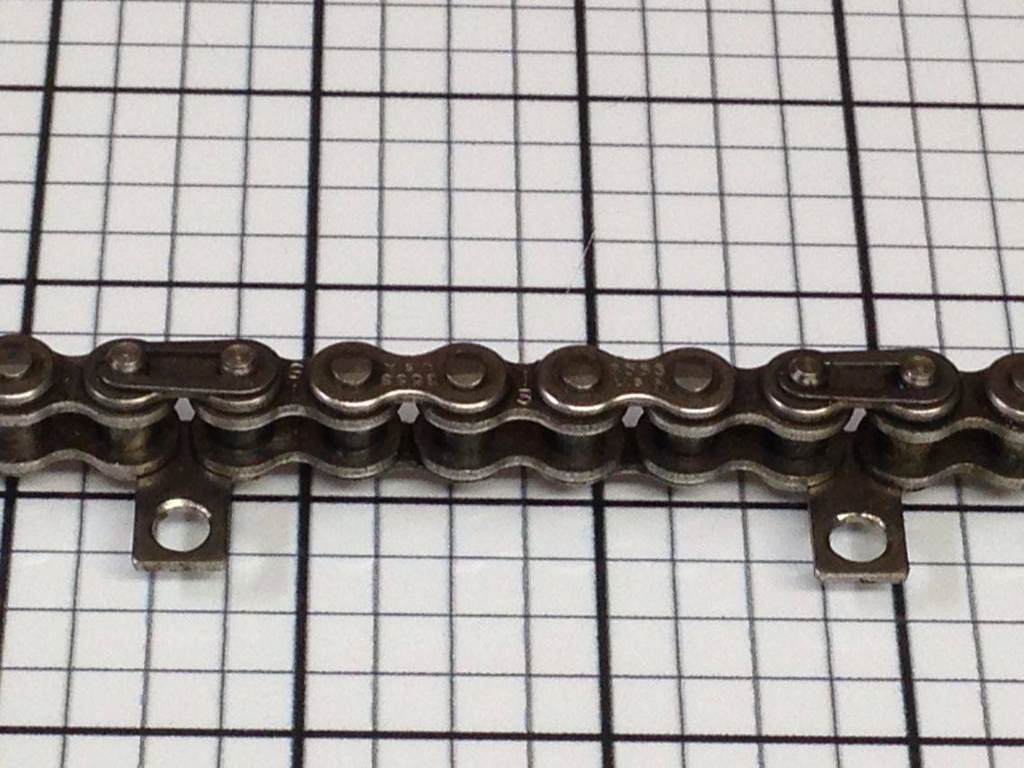 USED Sprocket Roller Chain No. 35 Stainless Steel 57"