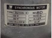 USED Synchronous Motor Servo SU10S-3 100VAC 1500/1800 RPM