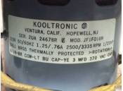USED Squirrel Cage Blower Motor Kooltronic JF1F018N 2500/3335 RPM