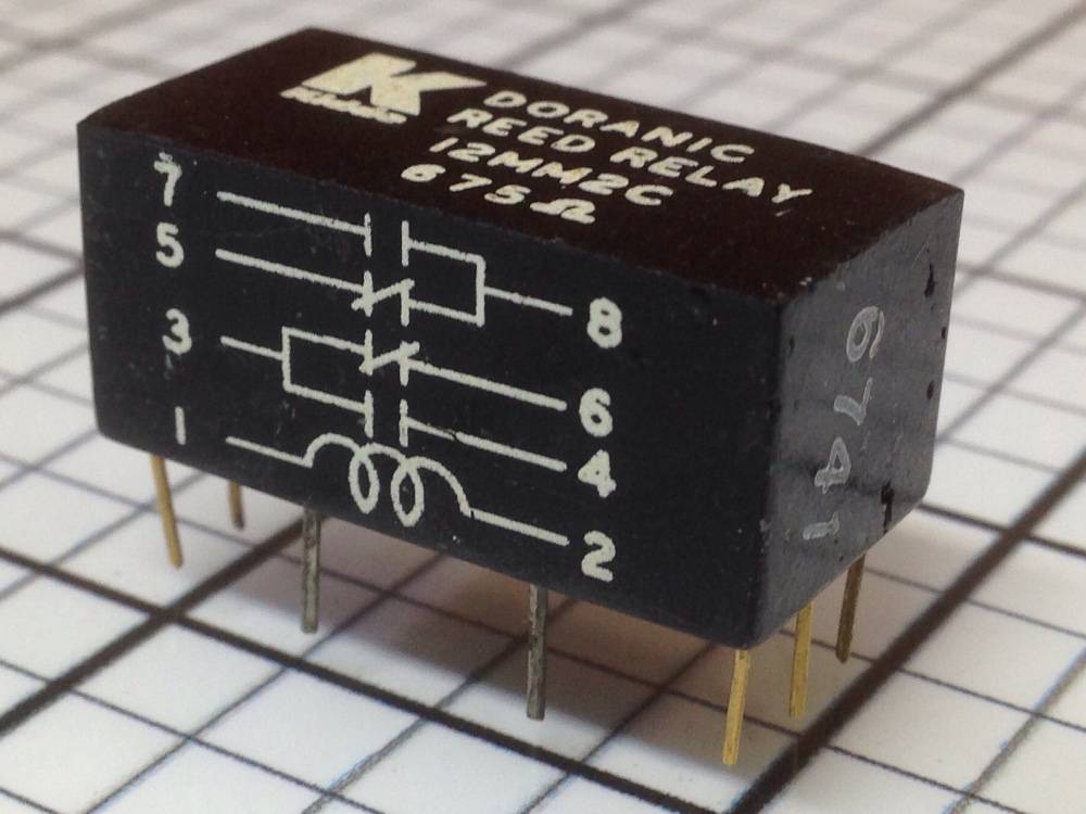 Reed Relay 675 Ohm Doranic 12MM2C