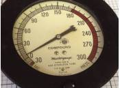 USED Pressure/Vacuum Gauge 0-30 Vac/0-300 PSI Marsh 100-4 