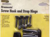 Ornamental Screw Hook and Strap Hinge Stanley 76-0860