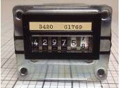 USED Electrical Counter 6 Digits Link 740503 40VAC 60Hz