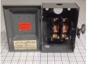 USED Enclosed Switch Box Fusible Federal Pacific 3322