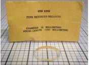 Meniscus-Negative Lens Diameter 34mm x Focal Length -1399mm 