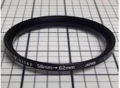 USED Vivitar Step-Up Ring Adapter 58mm to 62mm