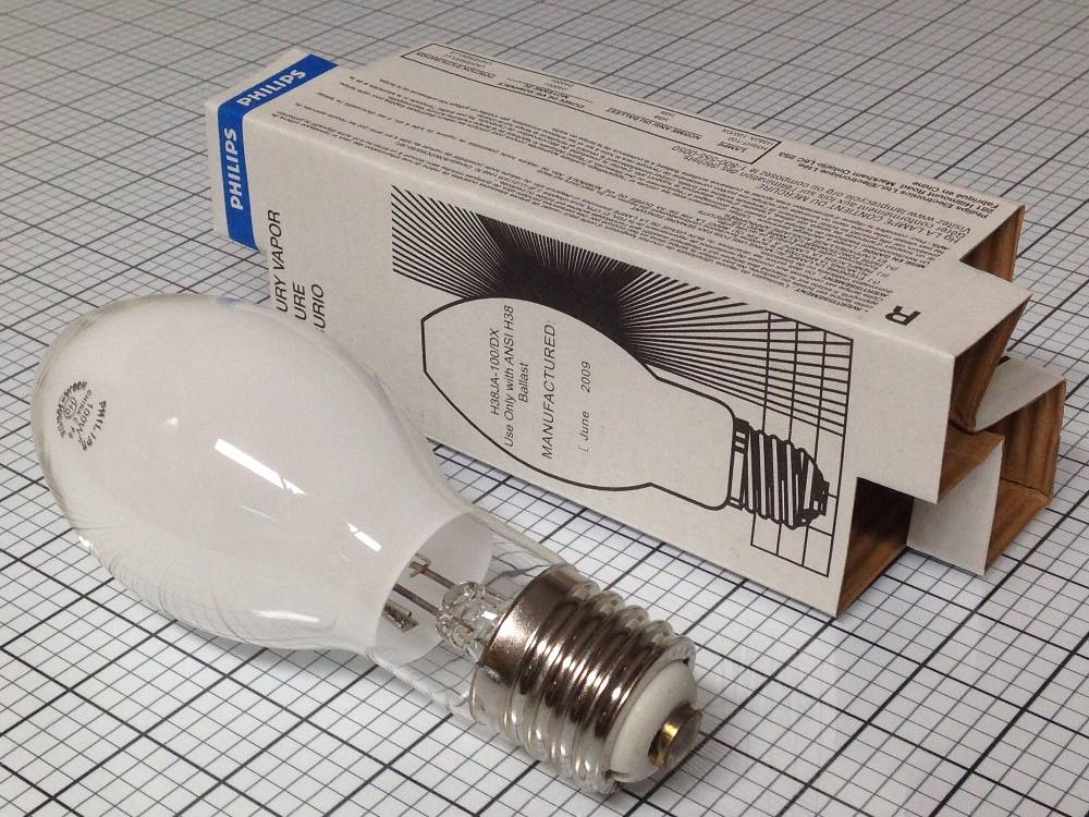 Self Ballasted Mercury Light Bulbs 160WSB/ED23/DX 230-240V E27 Case of 6